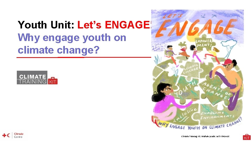 Youth Unit: Let’s ENGAGE! Why engage youth on climate change? Climate Training Kit. Module