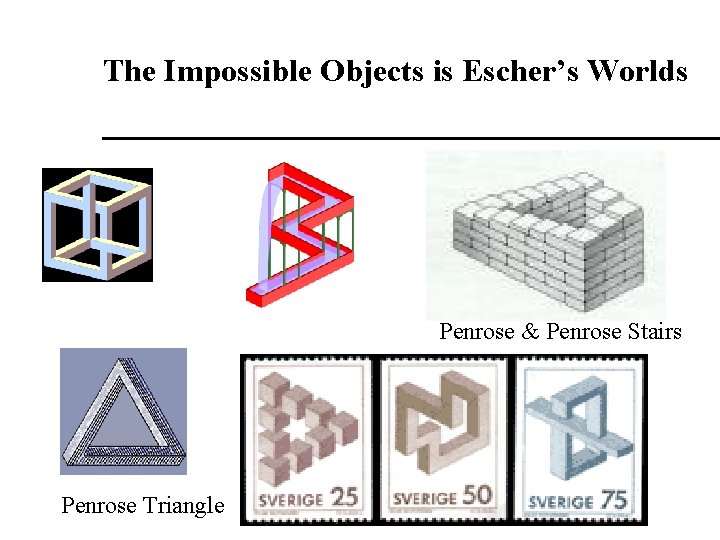 The Impossible Objects is Escher’s Worlds Penrose & Penrose Stairs Penrose Triangle 