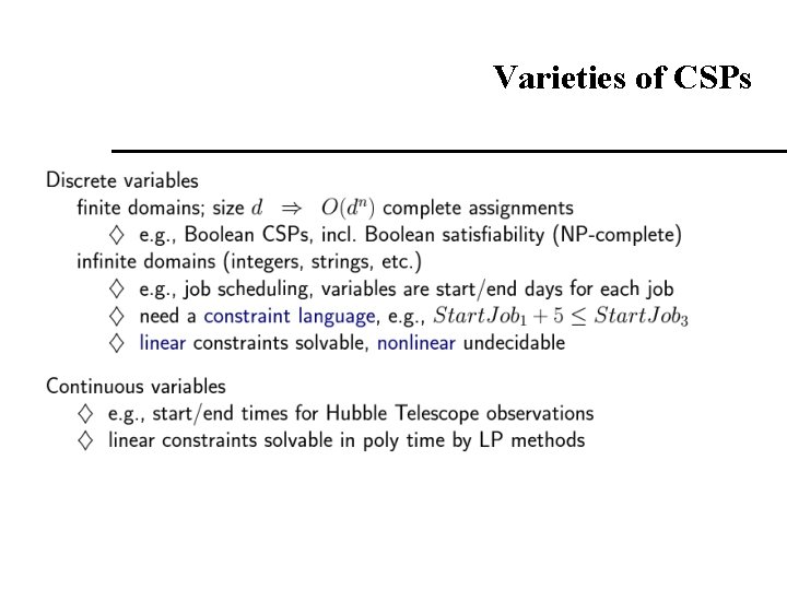 Varieties of CSPs 