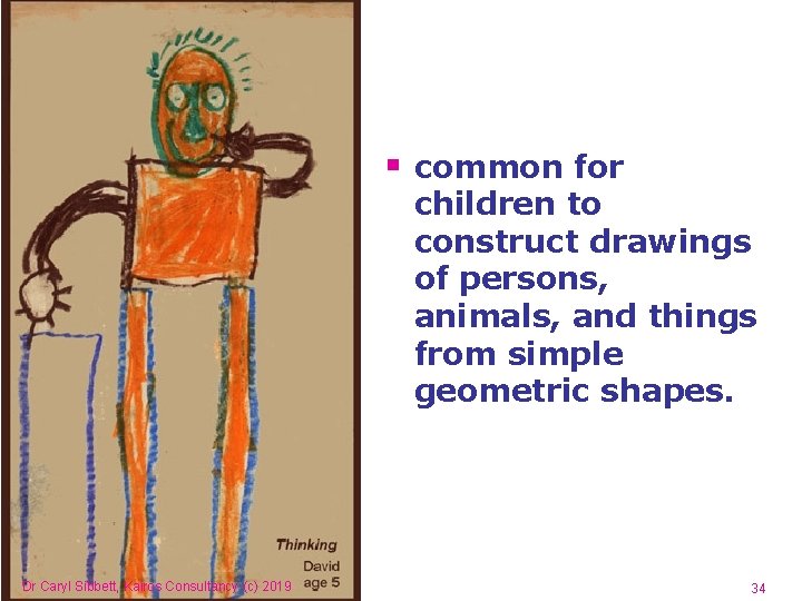 § common for children to construct drawings of persons, animals, and things from simple § common for children to construct drawings of persons, animals, and things from simple