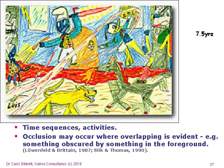 7. 5 yrs § Time sequences, activities. § Occlusion may occur where overlapping is 7. 5 yrs § Time sequences, activities. § Occlusion may occur where overlapping is
