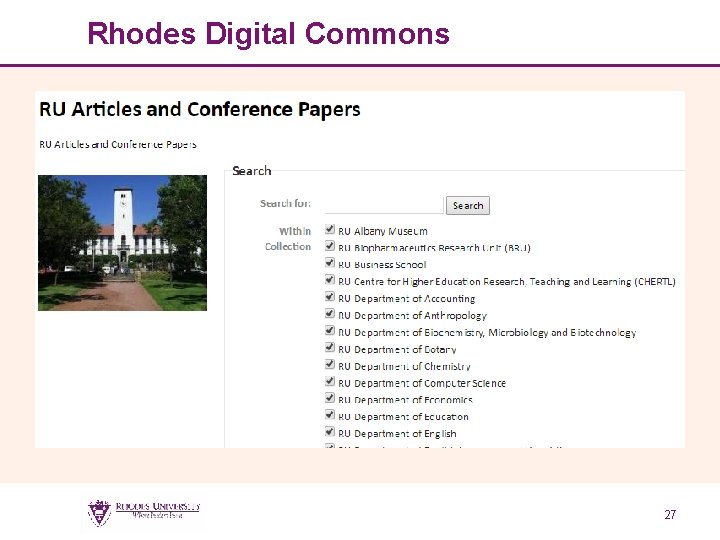 Rhodes Digital Commons 27 27 
