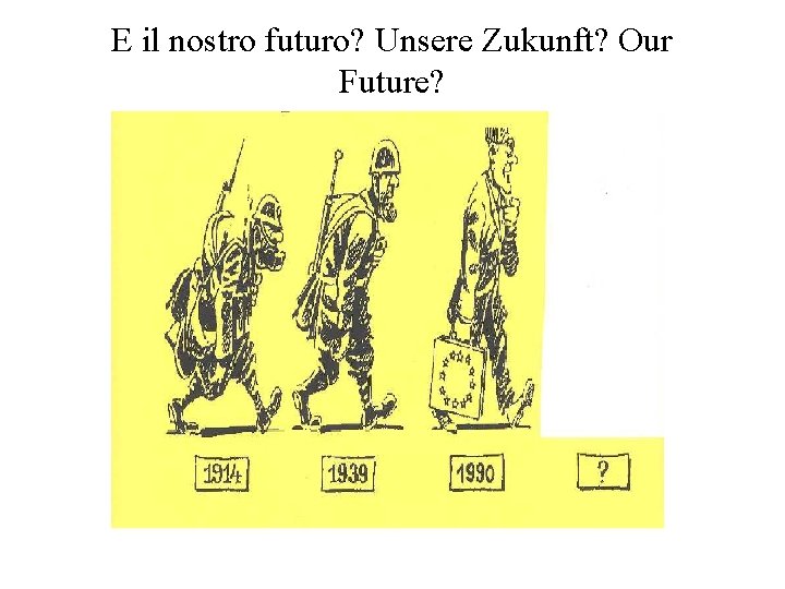 E il nostro futuro? Unsere Zukunft? Our Future? 