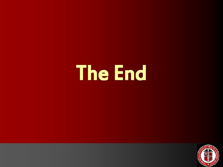 The End 