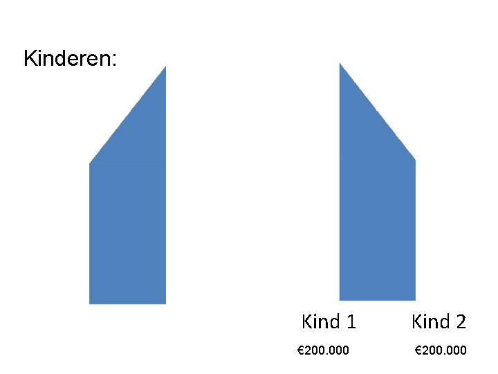 Kinderen: Kind 1 € 200. 000 Kind 2 € 200. 000 