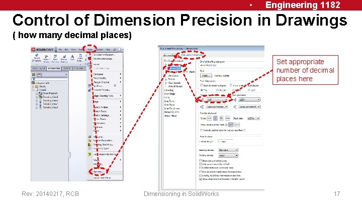  • Engineering 1182 Control of Dimension Precision in Drawings ( how many decimal