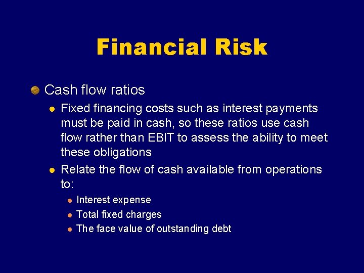 Chapter 14 ANALYSIS OF FINANCIAL STATEMENTS Major Financial