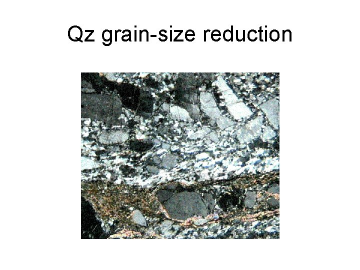 Qz grain-size reduction 