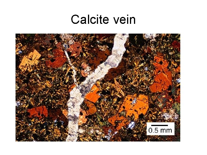 Calcite vein 