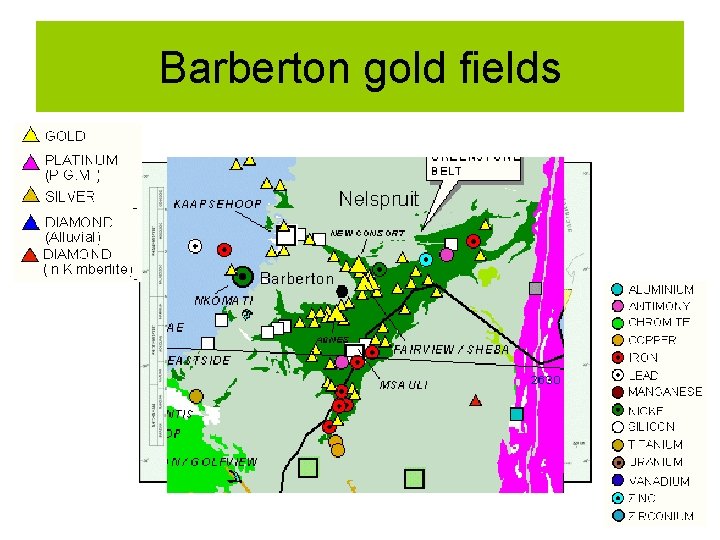 Barberton gold fields 