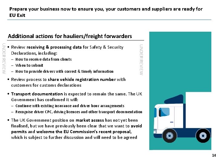 Prepare your business now to ensure you, your customers and suppliers are ready for