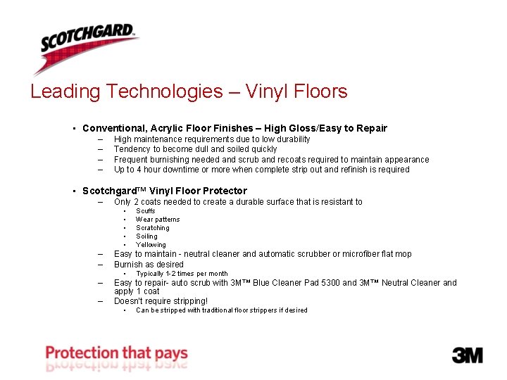 Leading Technologies – Vinyl Floors • Conventional, Acrylic Floor Finishes – High Gloss/Easy to Leading Technologies – Vinyl Floors • Conventional, Acrylic Floor Finishes – High Gloss/Easy to