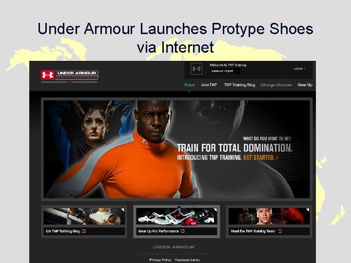 Under Armour Launches Protype Shoes via Internet 