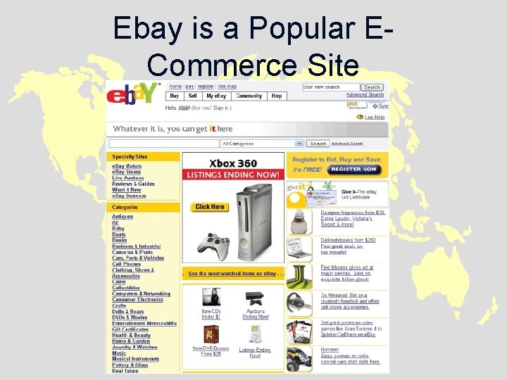 Ebay is a Popular ECommerce Site 