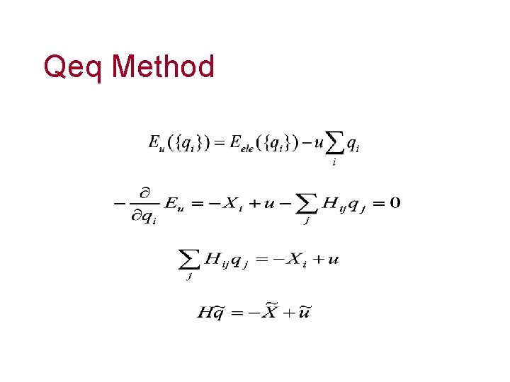 Qeq Method 