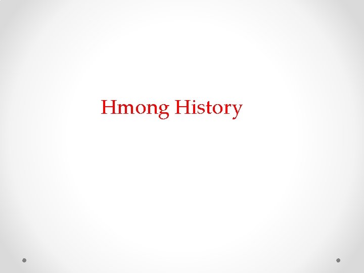 Hmong History Hmong History
