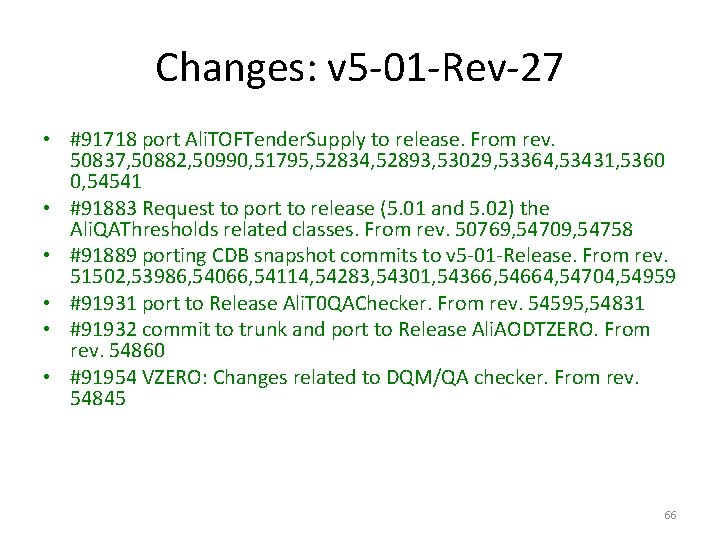 Changes: v 5 -01 -Rev-27 • #91718 port Ali. TOFTender. Supply to release. From