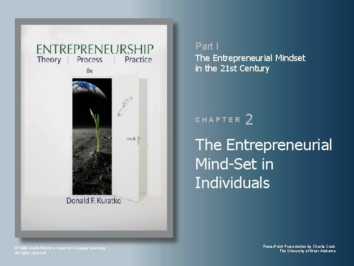 Part I The Entrepreneurial Mindset in the 21 st Century CHAPTER 2 The Entrepreneurial