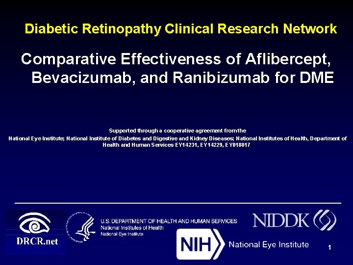 Diabetic Retinopathy Clinical Research Network Comparative Effectiveness of Aflibercept, Bevacizumab, and Ranibizumab for DME