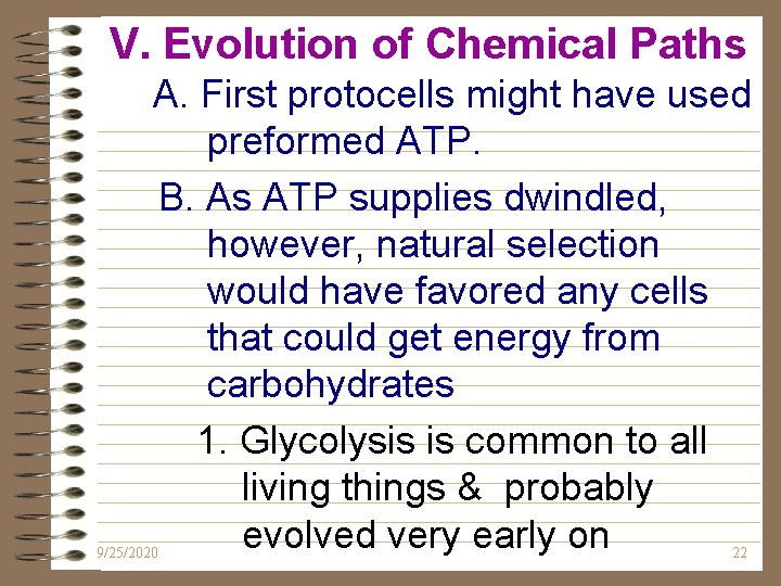 Protoscience Definition CHAPTER 19 Part 1 Origin History of Life