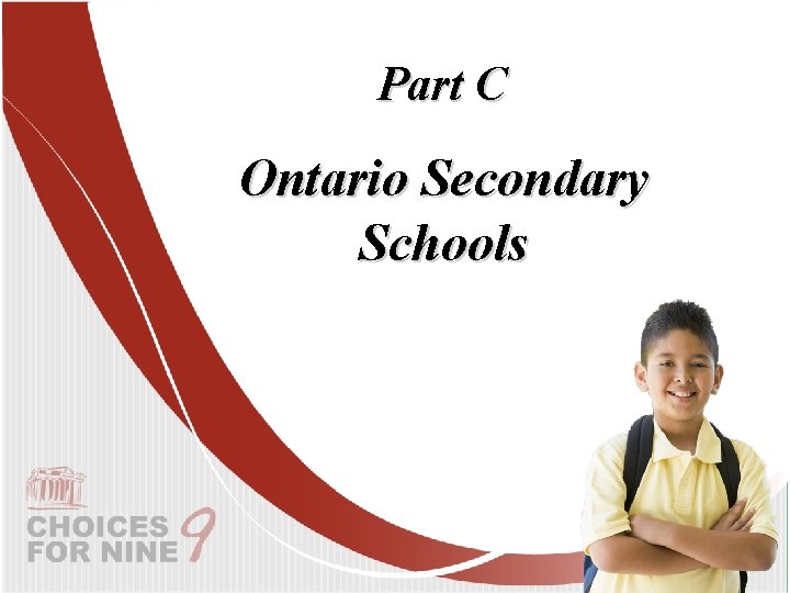 Part C Ontario Secondary Schools 