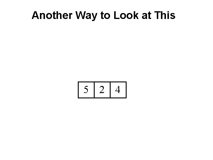 Another Way to Look at This 5 2 4 Another Way to Look at This 5 2 4