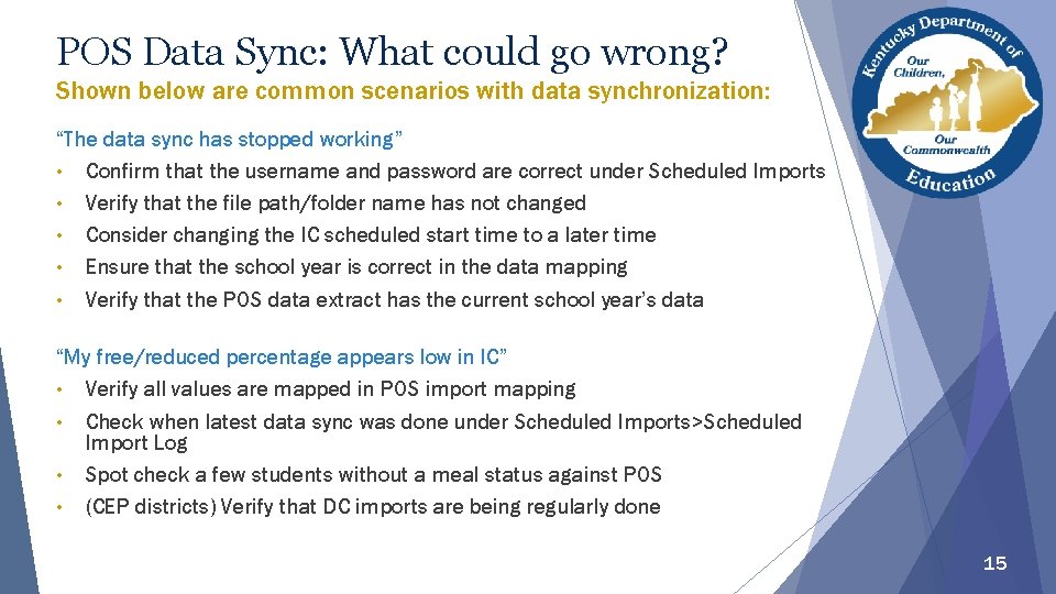 POS Data Sync: What could go wrong? Shown below are common scenarios with data