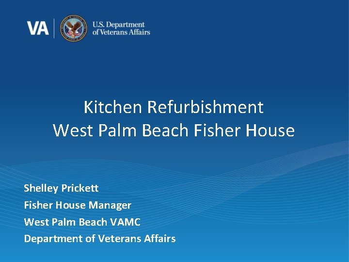 Kitchen Refurbishment West Palm Beach Fisher House Shelley Prickett Fisher House Manager West Palm