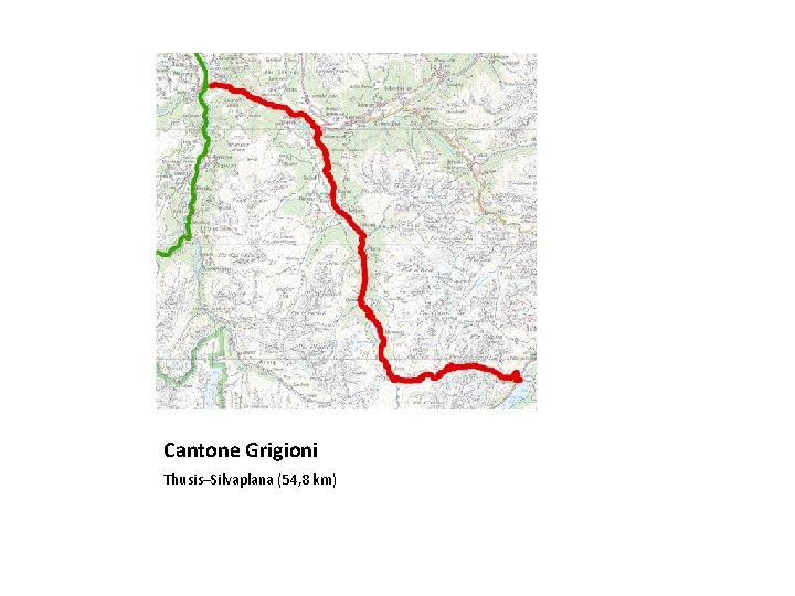 Cantone Grigioni Thusis–Silvaplana (54, 8 km) 