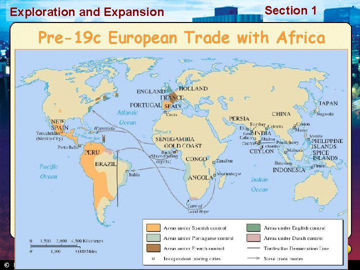 Exploration and Expansion Section 1 Pre-19 c European Trade with Africa 