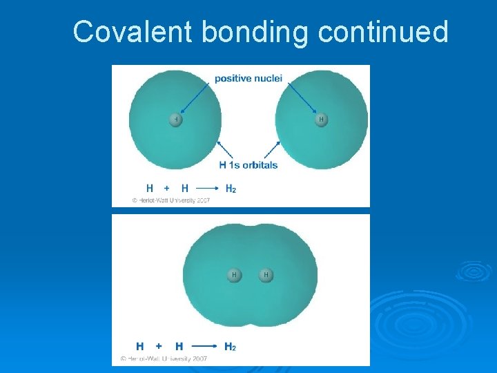 Covalent bonding continued 