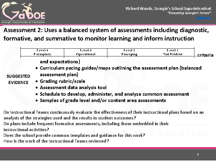 Richard Woods, Georgia’s School Superintendent “Educating Georgia’s Future” gadoe. org Richard Woods, Georgia’s School