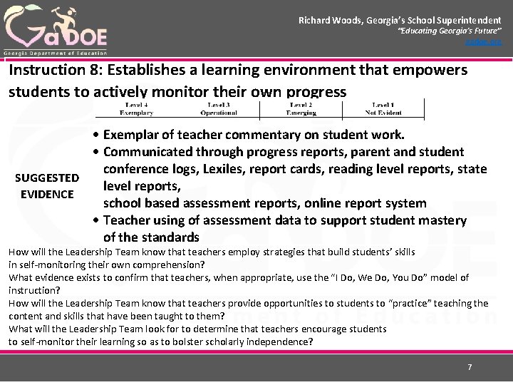 Richard Woods, Georgia’s School Superintendent “Educating Georgia’s Future” gadoe. org Richard Woods, Georgia’s School Richard Woods, Georgia’s School Superintendent “Educating Georgia’s Future” gadoe. org Richard Woods, Georgia’s School
