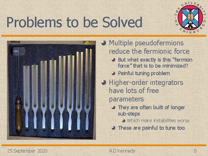 Problems to be Solved Multiple pseudofermions reduce the fermionic force But what exactly is