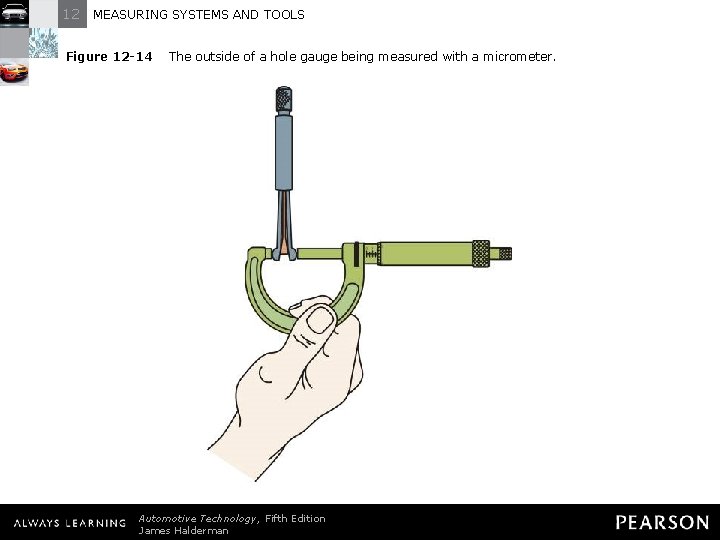 12 MEASURING SYSTEMS AND TOOLS Figure 12 -14 The outside of a hole gauge