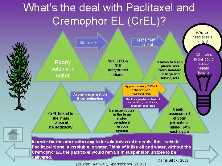 What’s the deal with Paclitaxel and Cremophor EL (Cr. EL)? Made from castor oil