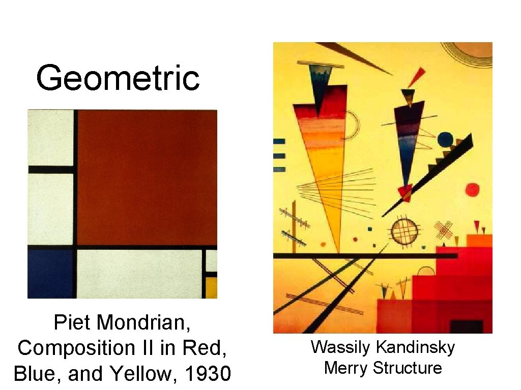 Geometric Piet Mondrian, Composition II in Red, Blue, and Yellow, 1930 Wassily Kandinsky Merry