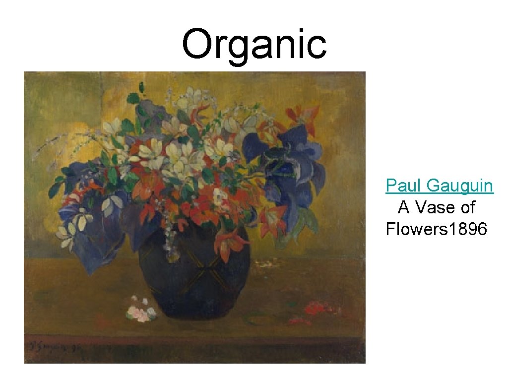 Organic Paul Gauguin A Vase of Flowers 1896 