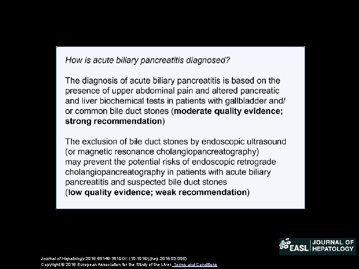 Journal of Hepatology 2016 65146 -181 DOI: (10. 1016/j. jhep. 2016. 03. 005) Copyright