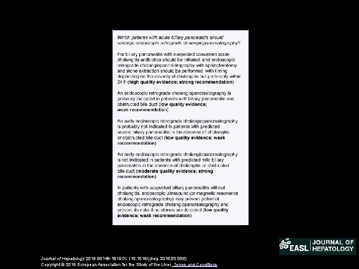 Journal of Hepatology 2016 65146 -181 DOI: (10. 1016/j. jhep. 2016. 03. 005) Copyright