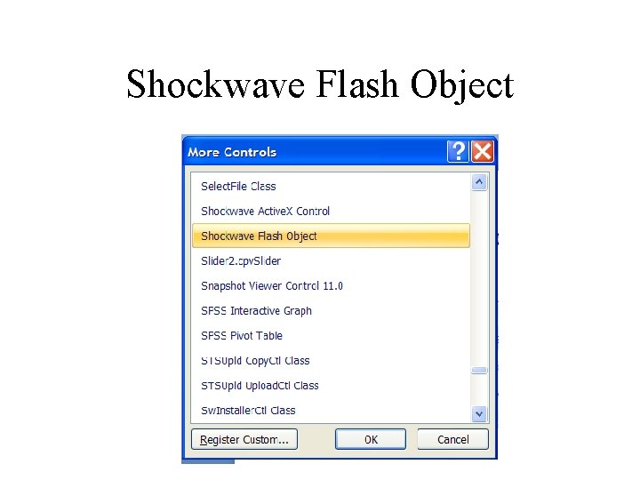 Shockwave Flash Object 