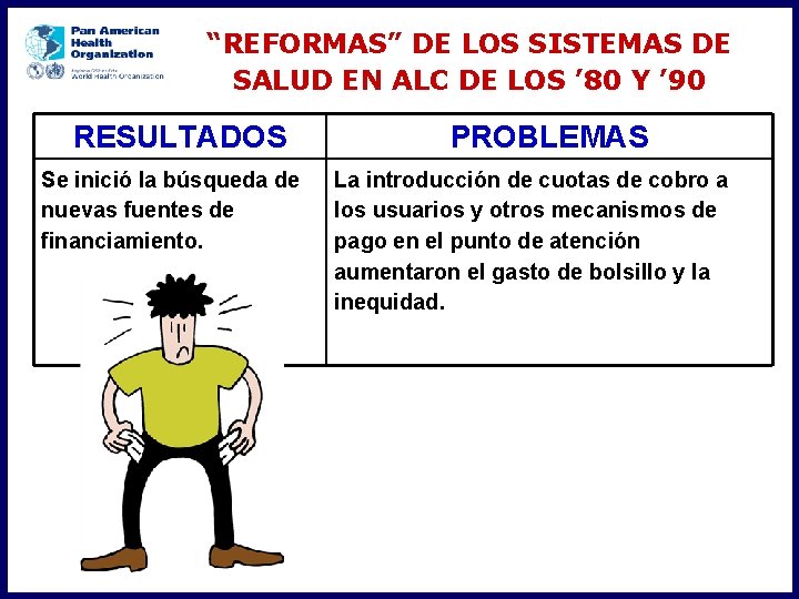 “REFORMAS” DE LOS SISTEMAS DE SALUD EN ALC DE LOS ’ 80 Y ’