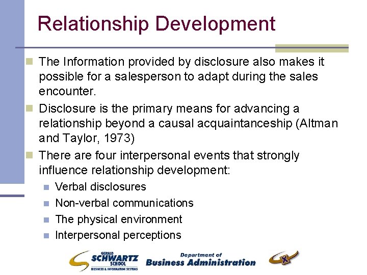 Theories To Understand Selling And Marketing Relationships What