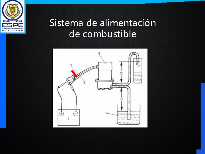 Sistema de alimentación de combustible 