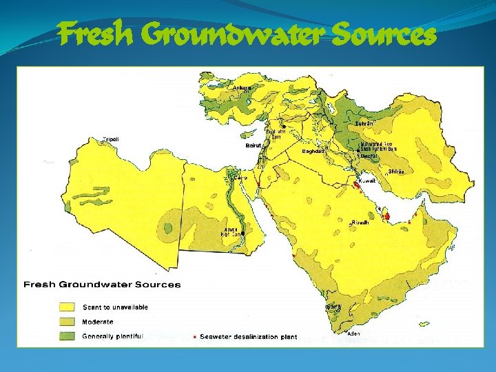 Fresh Groundwater Sources 