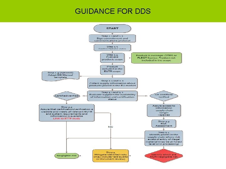 GUIDANCE FOR DDS 