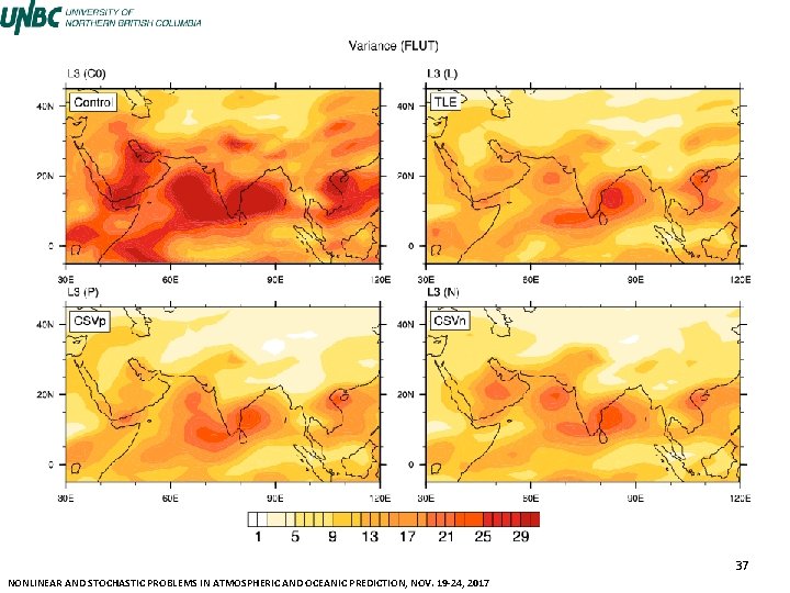 37 NONLINEAR AND STOCHASTIC PROBLEMS IN ATMOSPHERIC AND OCEANIC PREDICTION, NOV. 19 -24, 2017