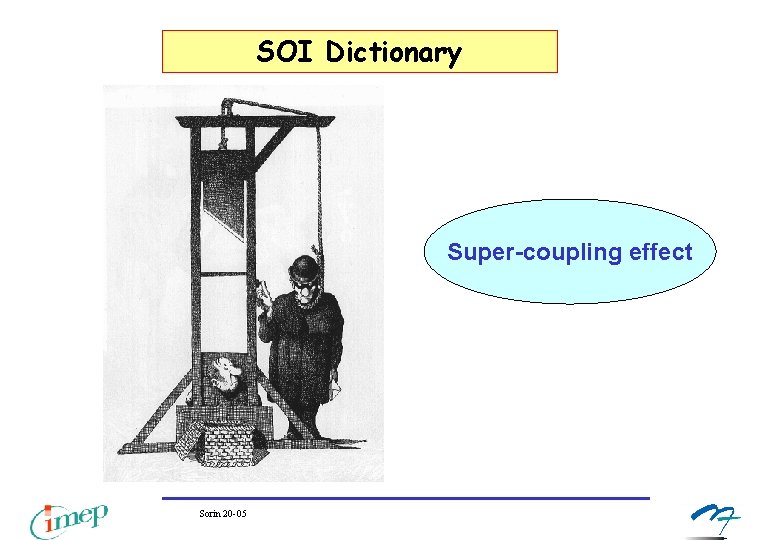 SOI Dictionary Super-coupling effect Sorin 20 -05 SOI Dictionary Super-coupling effect Sorin 20 -05