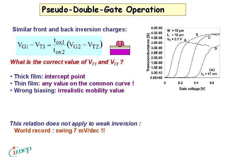 Pseudo-Double-Gate Operation Similar front and back inversion charges: What is the correct value of Pseudo-Double-Gate Operation Similar front and back inversion charges: What is the correct value of