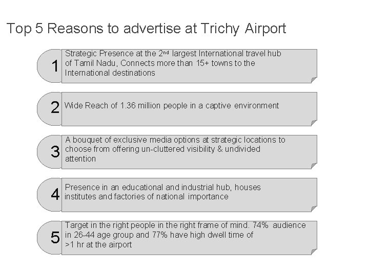 Top 5 Reasons to advertise at Trichy Airport 1 Strategic Presence at the 2